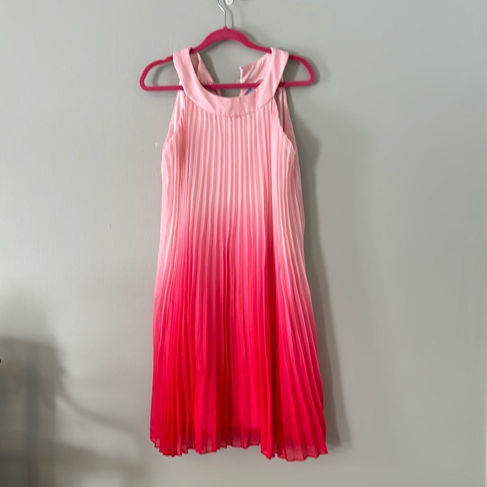 Ombré Spring Pleated Dress